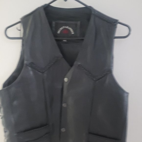 genuine Leather unisex vest - Picture 1 of 4